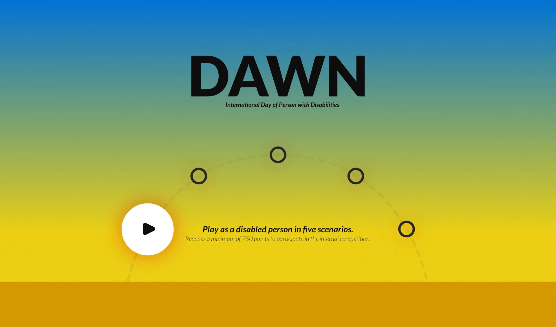 Images du jeu vidéo promotionnel "DAWN" développé par les spécialistes du jeu vidéo sérieux DNA Studios 01