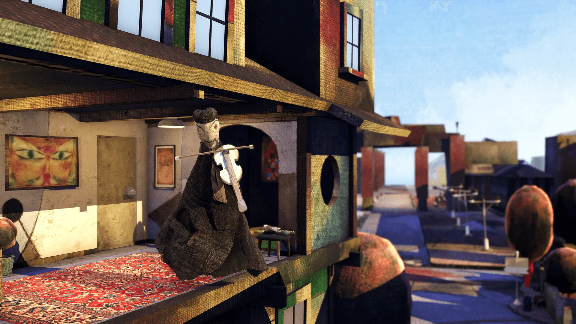 Images du film en réalité virtuelle "Marionnettes, Paul Klee", quatrième épisode de la série Hors-Cadre développée par le studio animation suisse DNA Studios 01