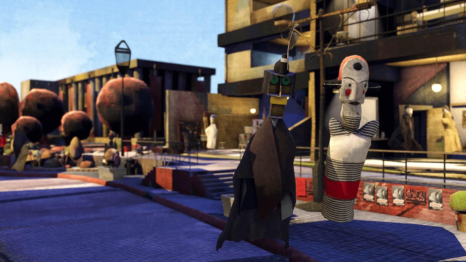 Images du film en réalité virtuelle "Marionnettes, Paul Klee", quatrième épisode de la série Hors-Cadre développée par le studio animation suisse DNA Studios 02