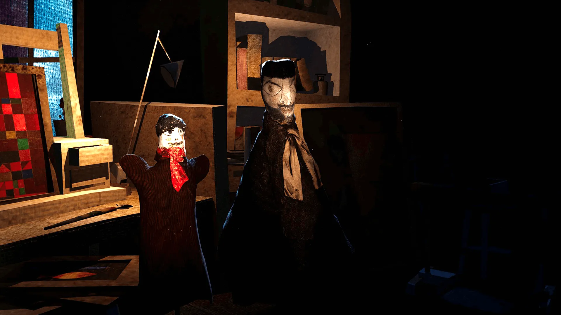 Images du film en réalité virtuelle "Marionnettes, Paul Klee", quatrième épisode de la série Hors-Cadre développée par le studio animation suisse DNA Studios 04