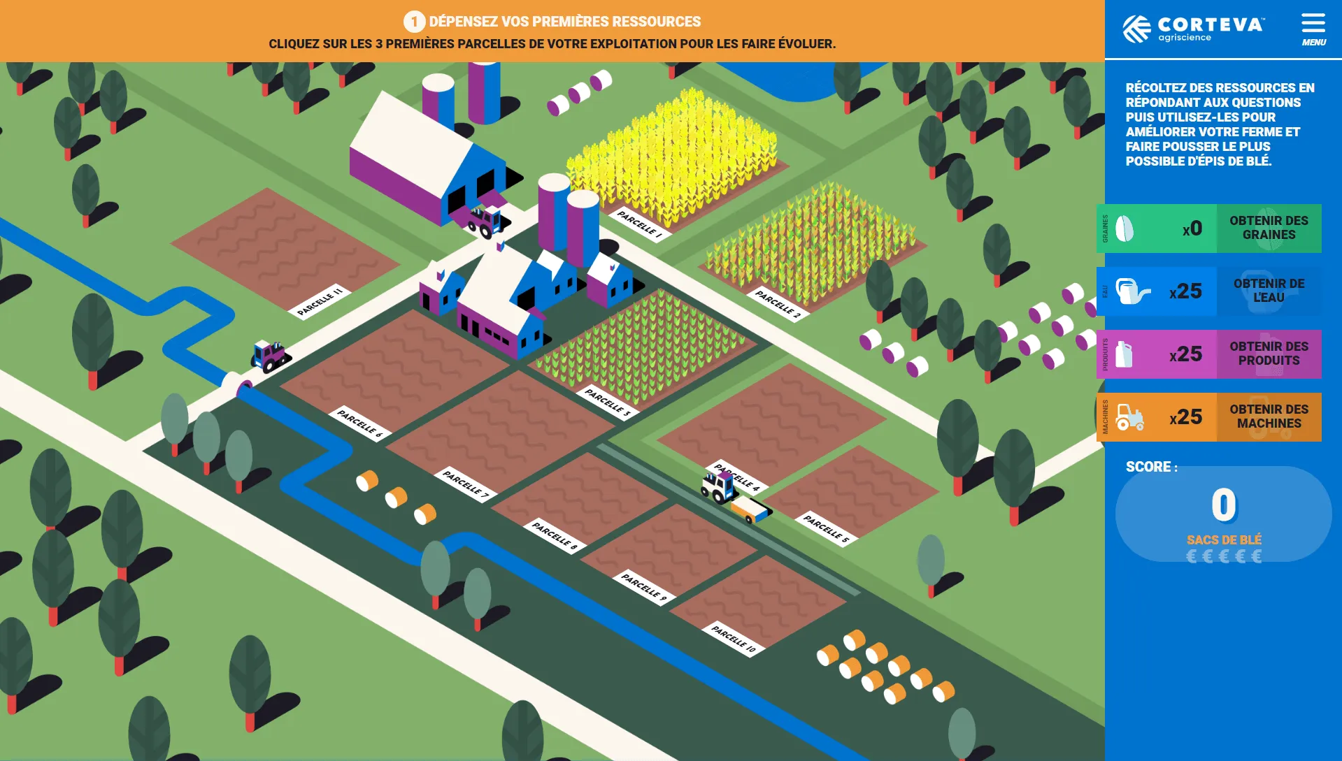 Images du jeu sérieux développé pour Corteva par les spécialistes du jeu vidéo DNA Studios basés en Suisse romande 02