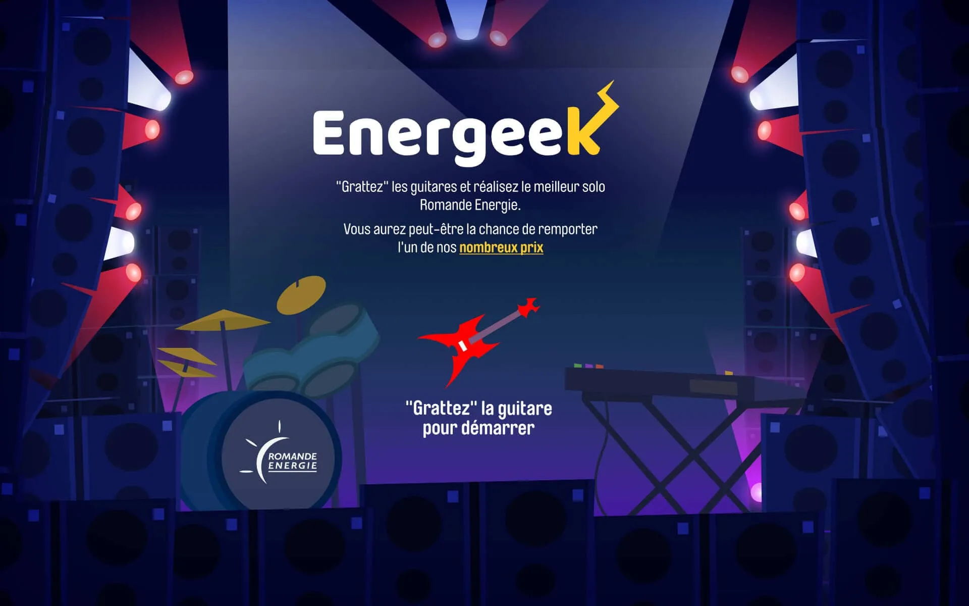Image du jeu vidéo concours Energeek commandé par Romande Energie pour le Paléo Festival