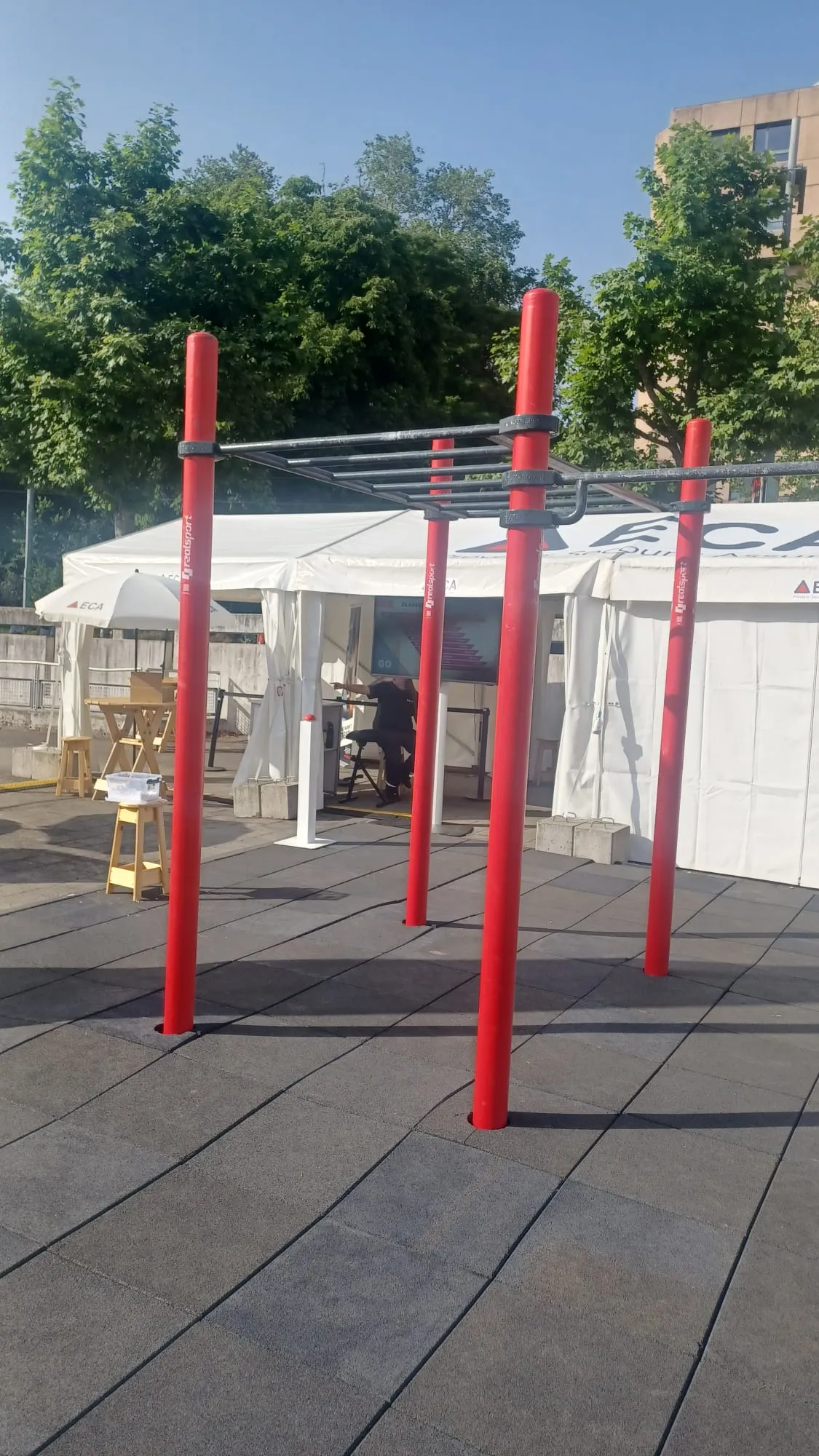 Images de installation interactive réalisée pour ECA - Vaud et leur stand inédit pour la Fête Fédérale de la Gymnastique 2025 02