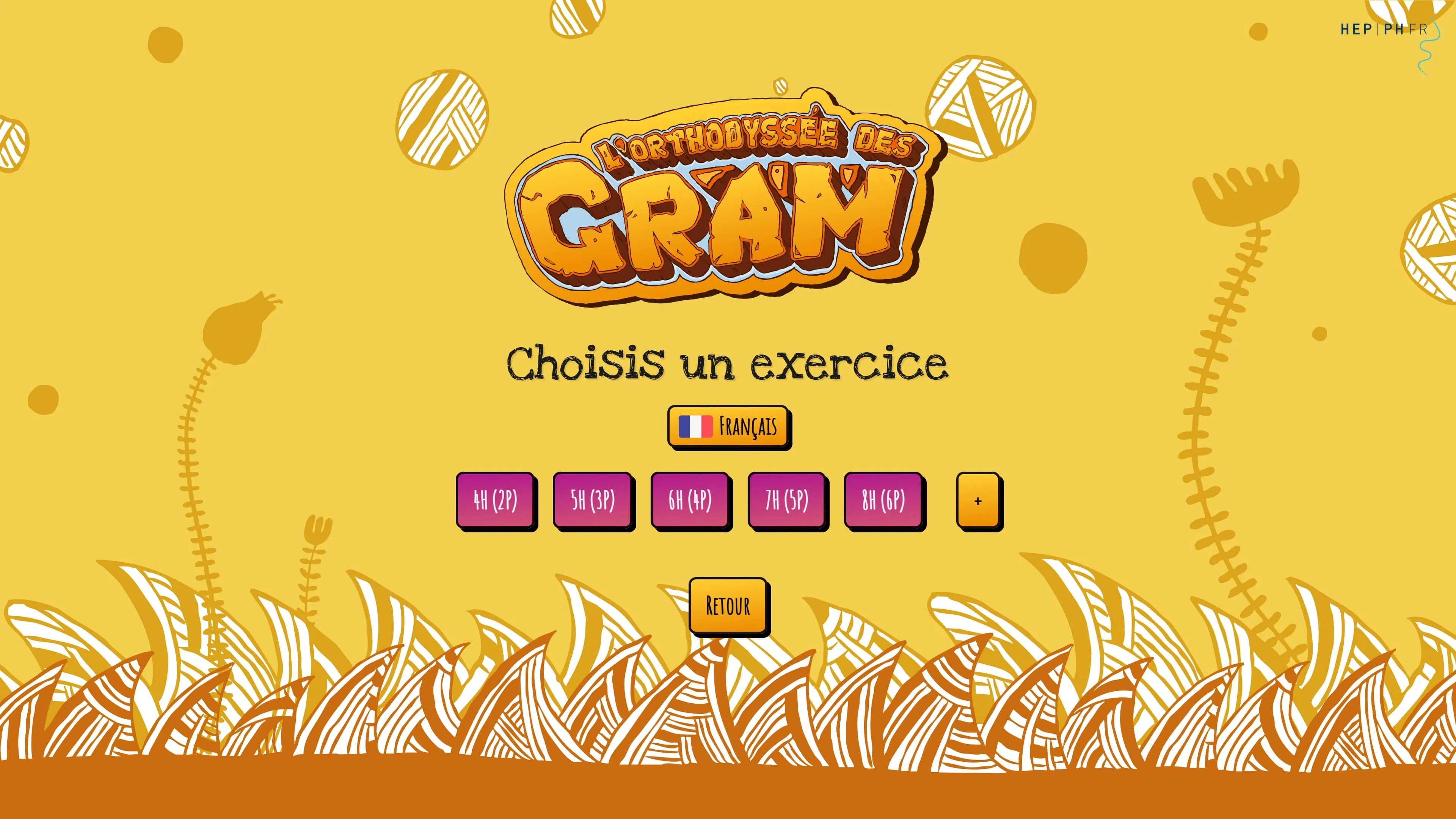 Images du jeu sérieux "La Famille Gram" développé par notre entreprise spécialiste des jeux vidéo DNA Studios pour apprendre à construire des phrases en jouant 02