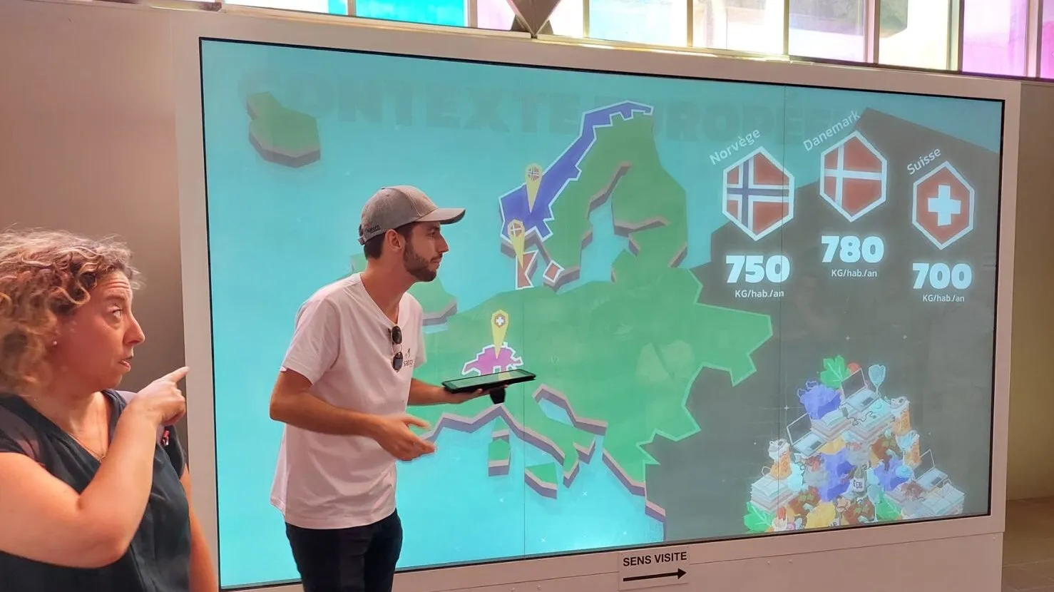 Images du parcours interactif "Energiom" et des animations pédagogiques réalisées par DNA Studios 02