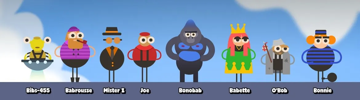 Les personnages du jeu vidéo Tower of Babel - no mercy développé par l'entreprise suisse DNA Studios spécialiste des jeux vidéo