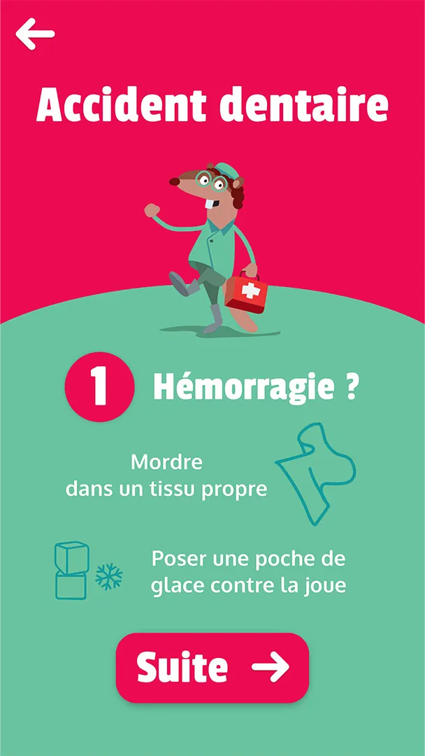 Images des jeux vidéo de l application ludique "FunDent" développée par notre entreprise suisse DNA Studios pour le Service Dentaire Scolaire 03