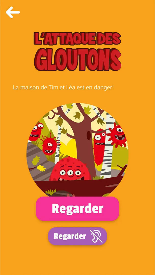 Images des jeux vidéo de l application ludique "FunDent" développée par notre entreprise suisse DNA Studios pour le Service Dentaire Scolaire 05